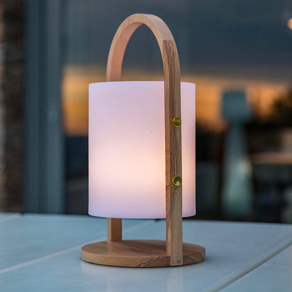 Lanterne sans fil LED WOODY H37cm