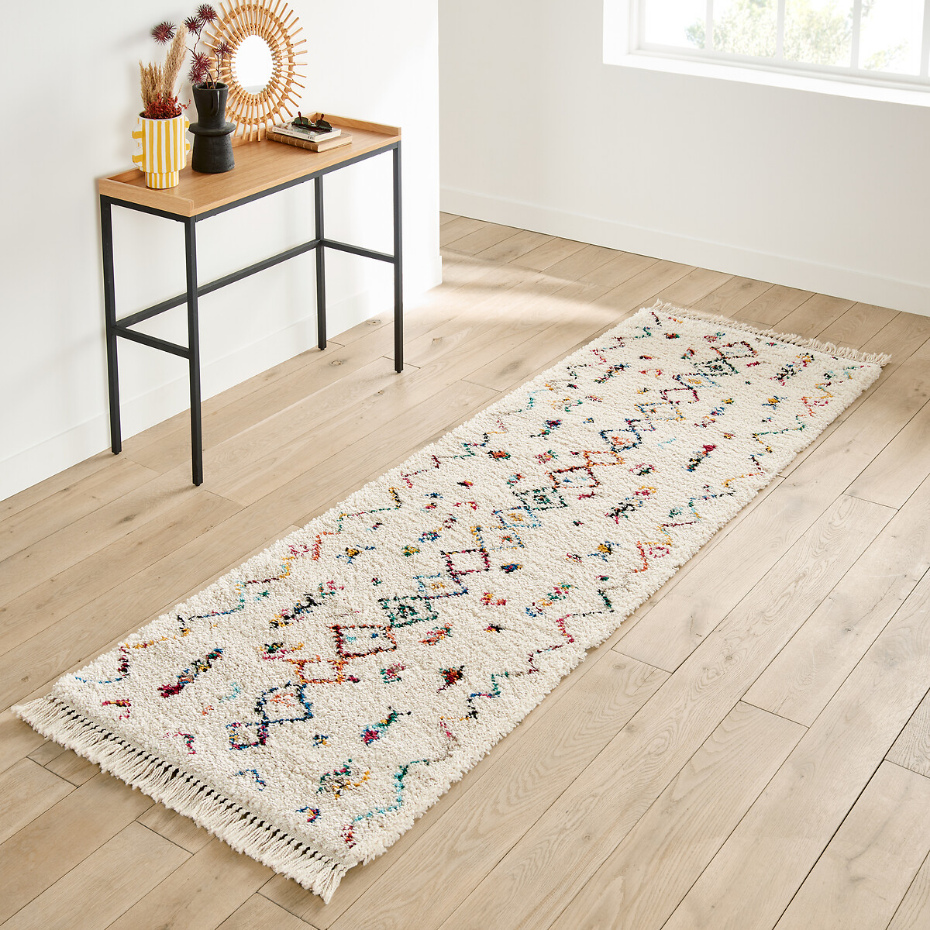 Tapis de couloir style berbère coloré, Miro