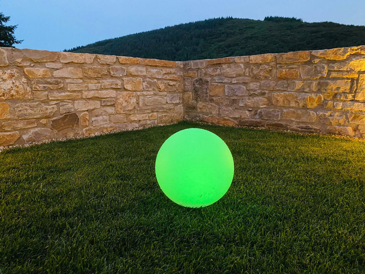 Boule lumineuse solaire multicolore SOLSTY ∅30cm
