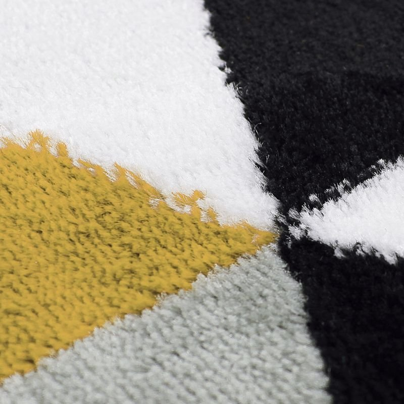 Tapis salon toucher laineux motif triangles  GEO SCANDI