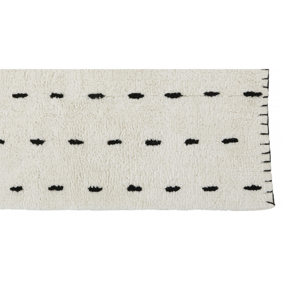 Tapis déco en coton tufté point de cheval AMARA