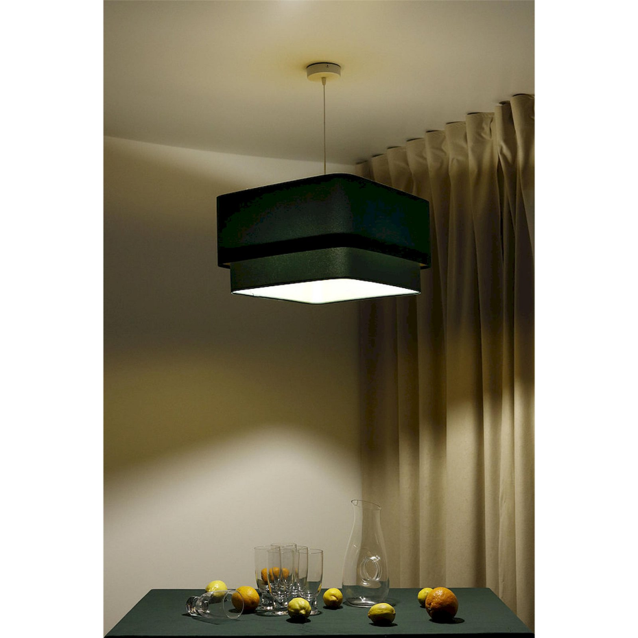 Suspension en velours et PVC Kwadro Duo