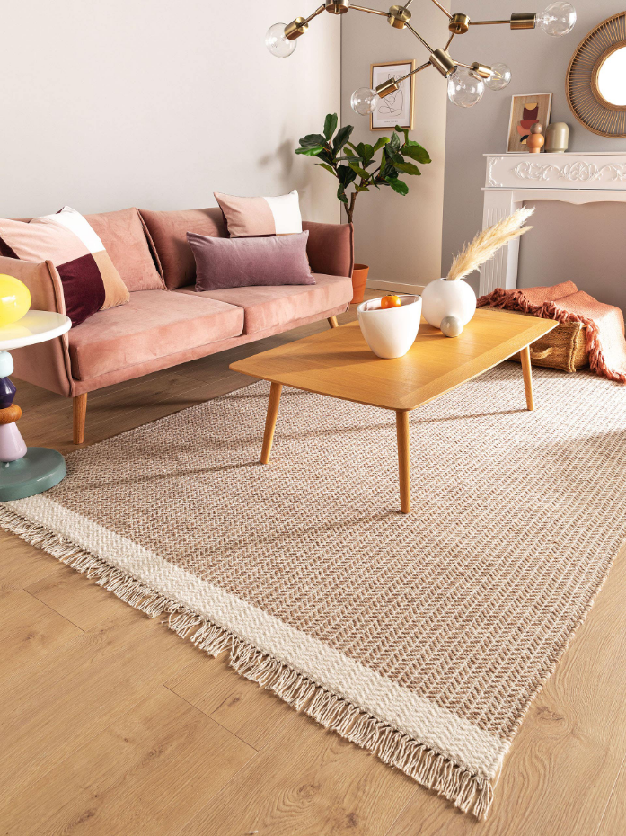 Tapis de laine tissé main KIM