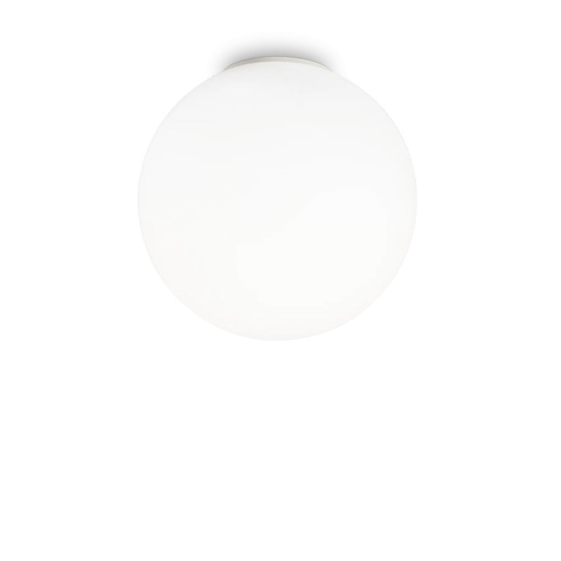 Plafonnier verre soufflé blanc Mapa