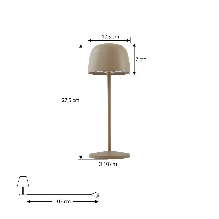 Luminaire de terrasse en aluminium moderneLED