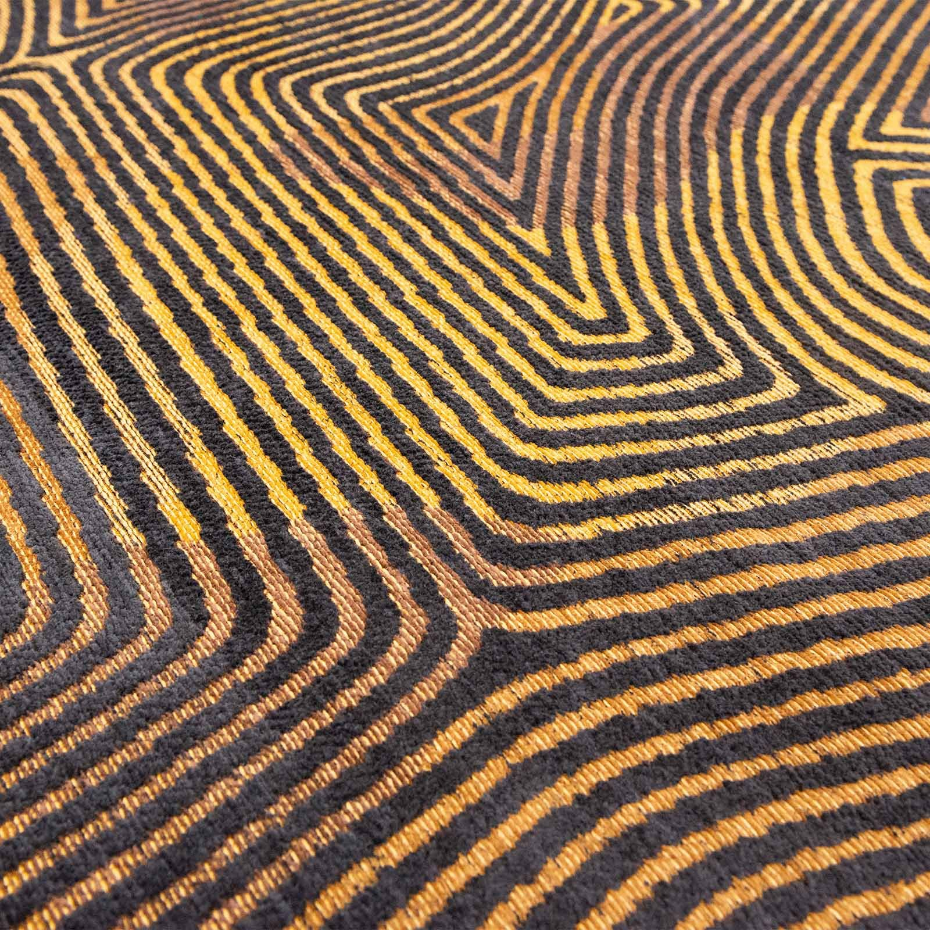 Tapis salon et chambre tissé plat BLACK HORIZON