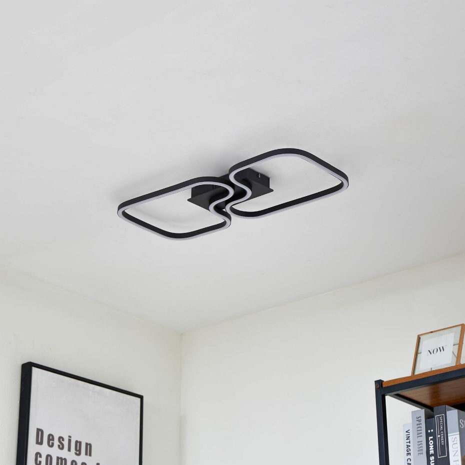 Plafonnier en aluminium moderneLED, Amiya