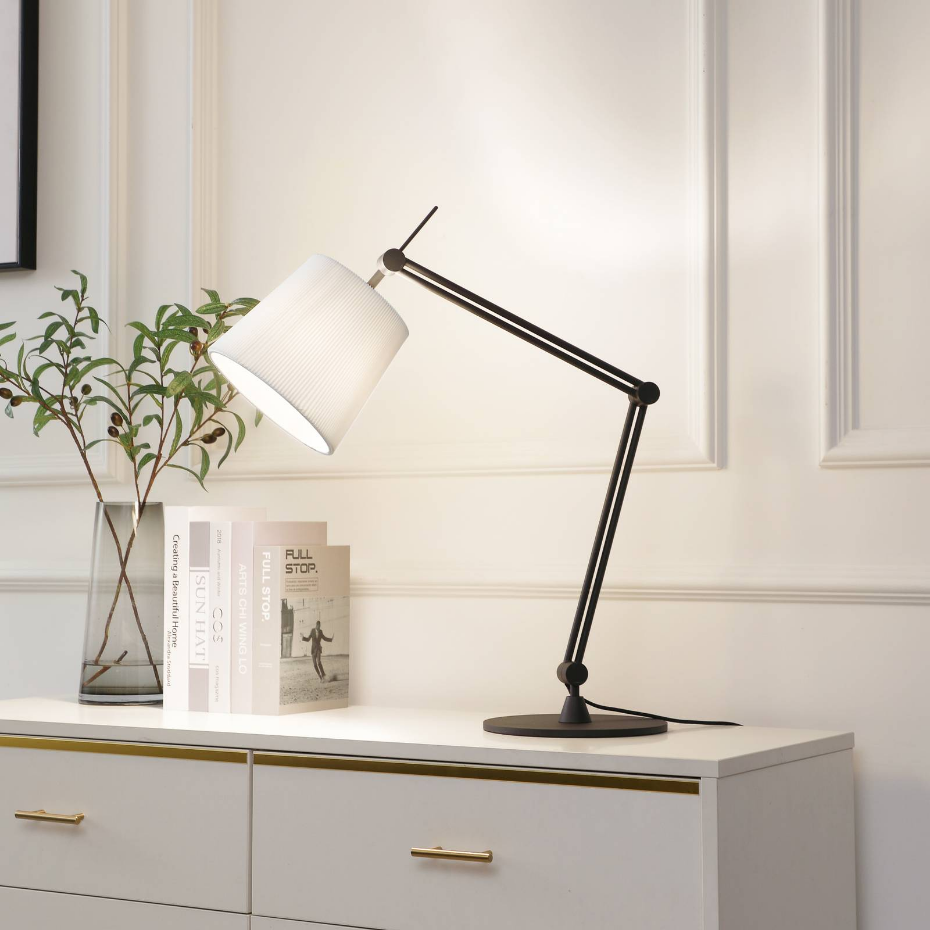 Lampe à poser en métal moderne, Caelia