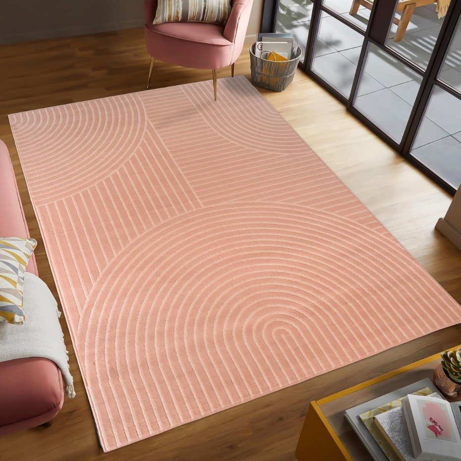 Tapis salon et chambre tissé motif géométrique LYN49 ARCROL