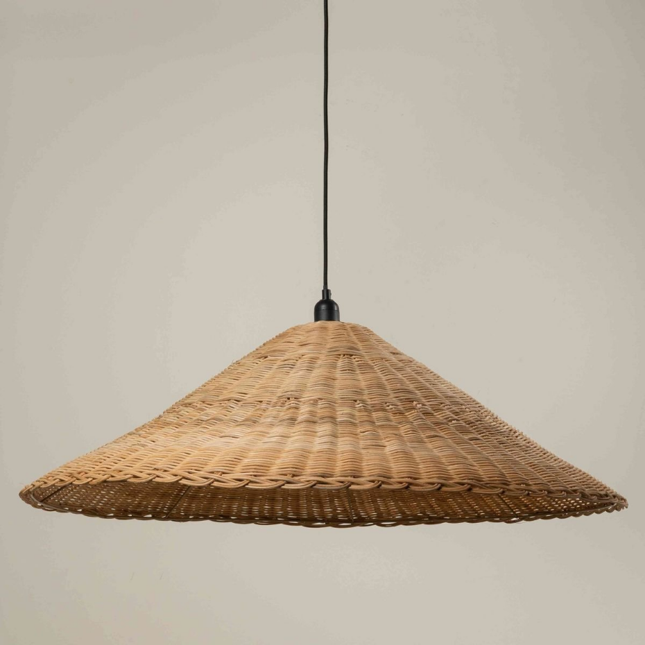 Suspension chapeau en rotin Chehoma