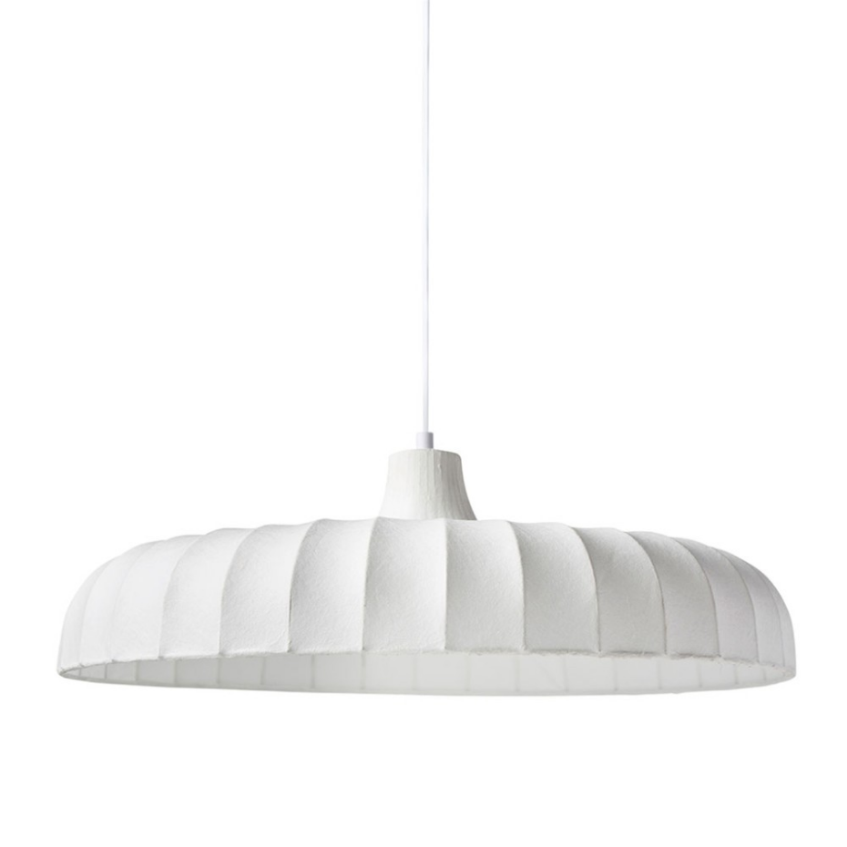 Suspension Tissu Blanche Diamètre 50