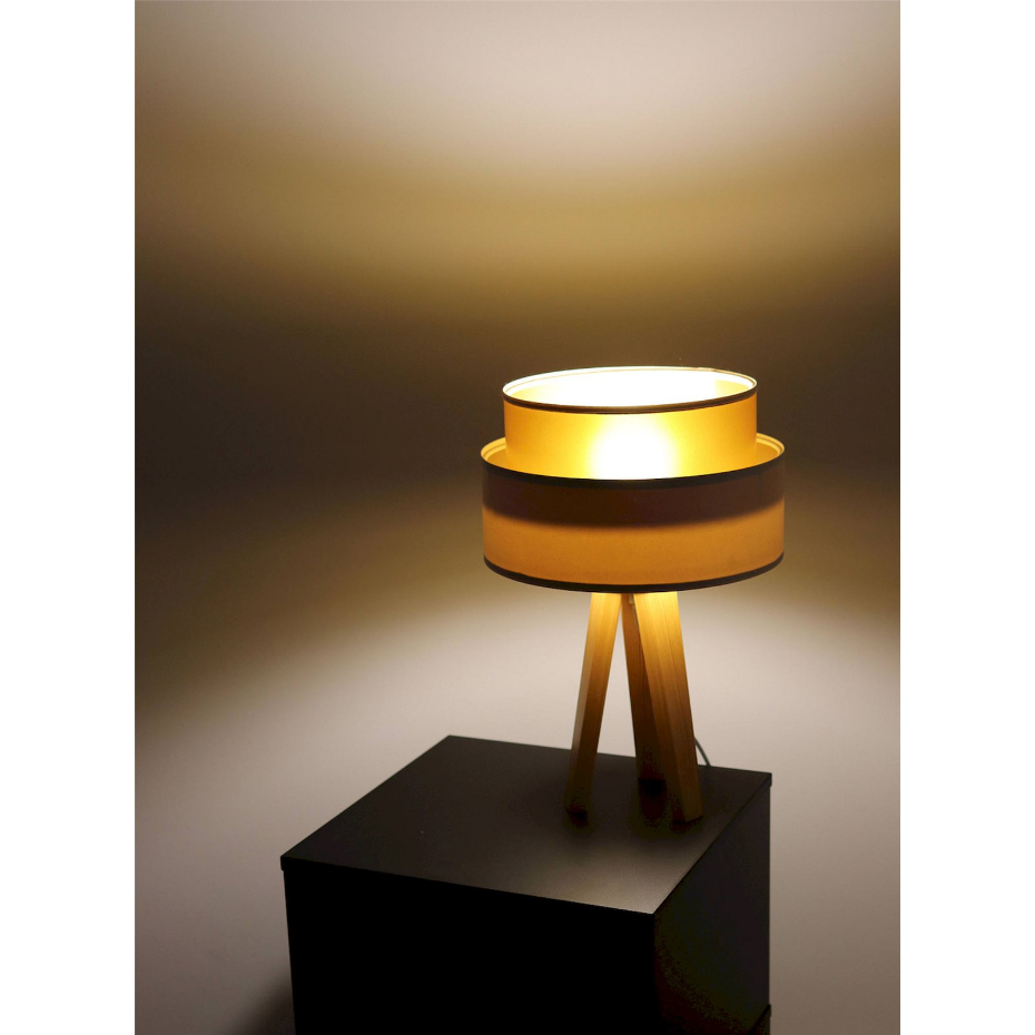 Lampe à poser ronde en PVC Duo ellegant
