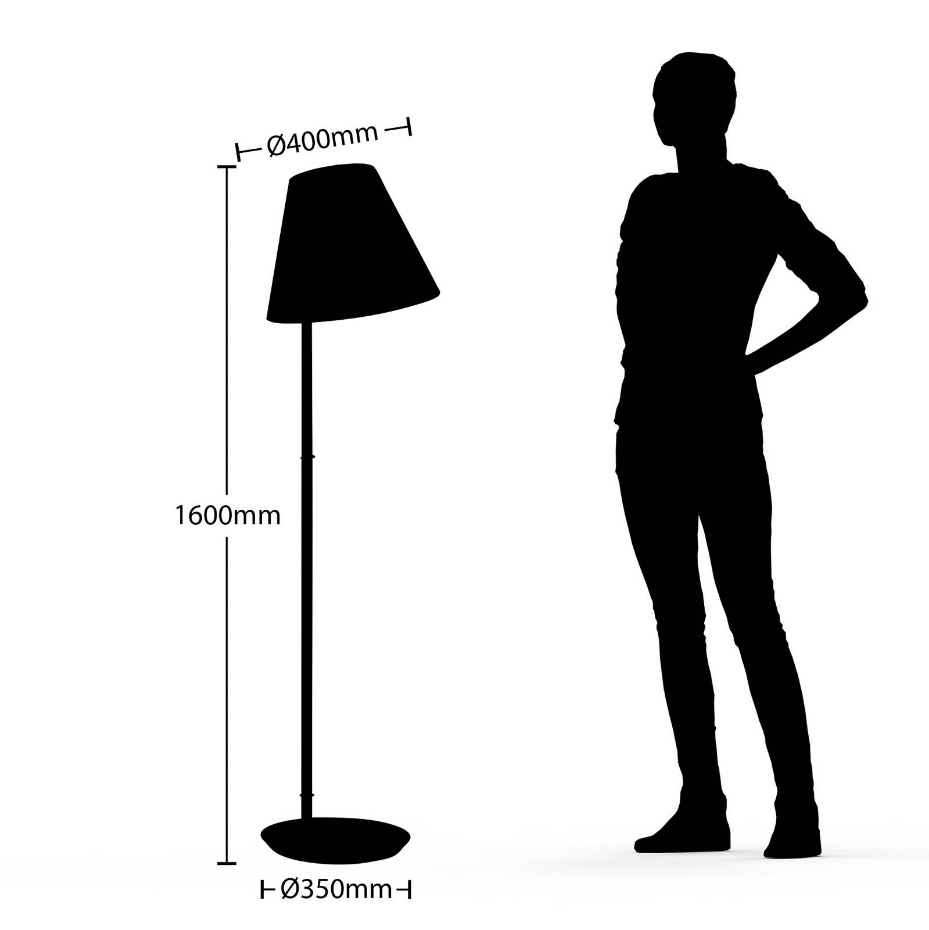 Lampadaire en textile scandinave, Jinda