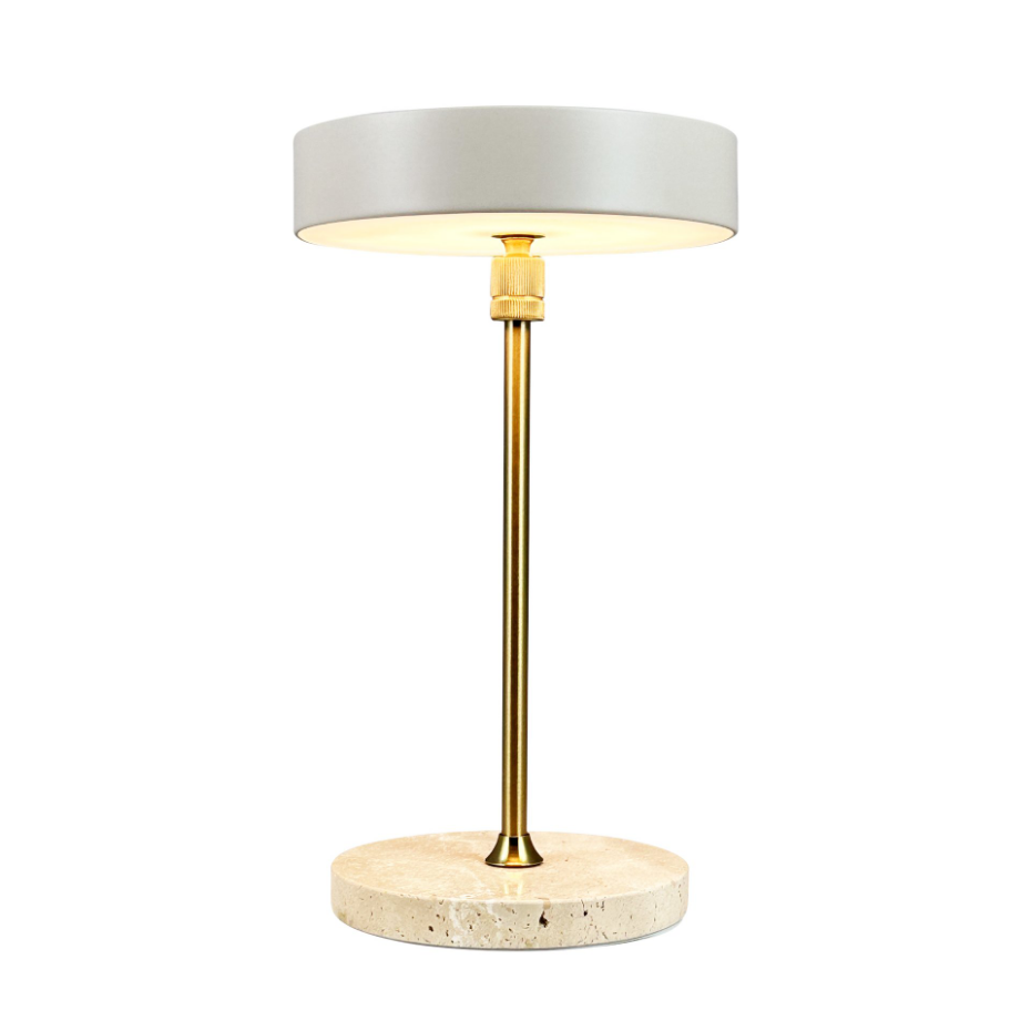 Lampe à poser LED MOONLIGHT noir, marbre