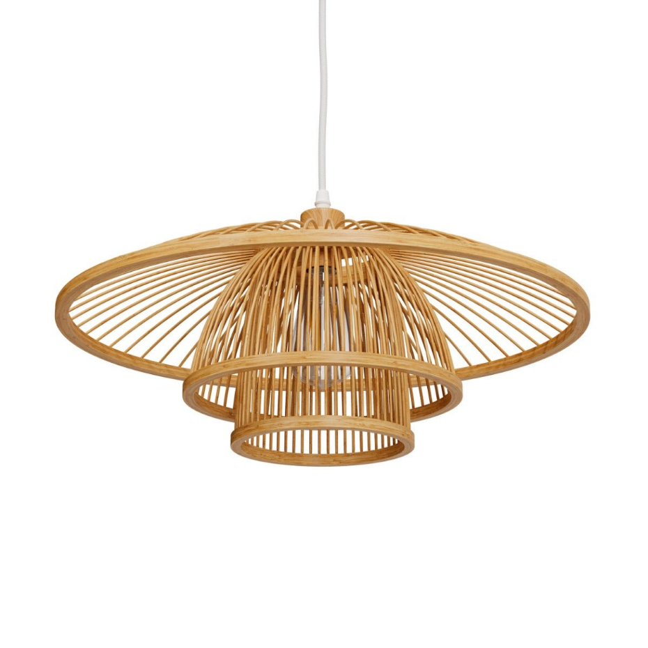 Suspension en bambou et métal D50 cm - MIRABEL