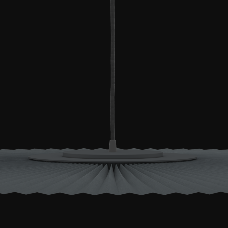 Suspension plafonnier plissée 120 cm, CARMEN