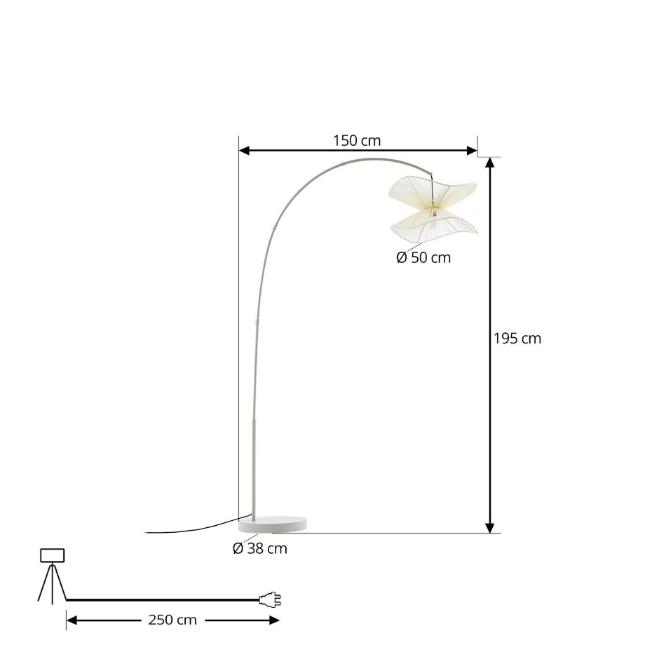 Luminaire de terrasse en textile moderne