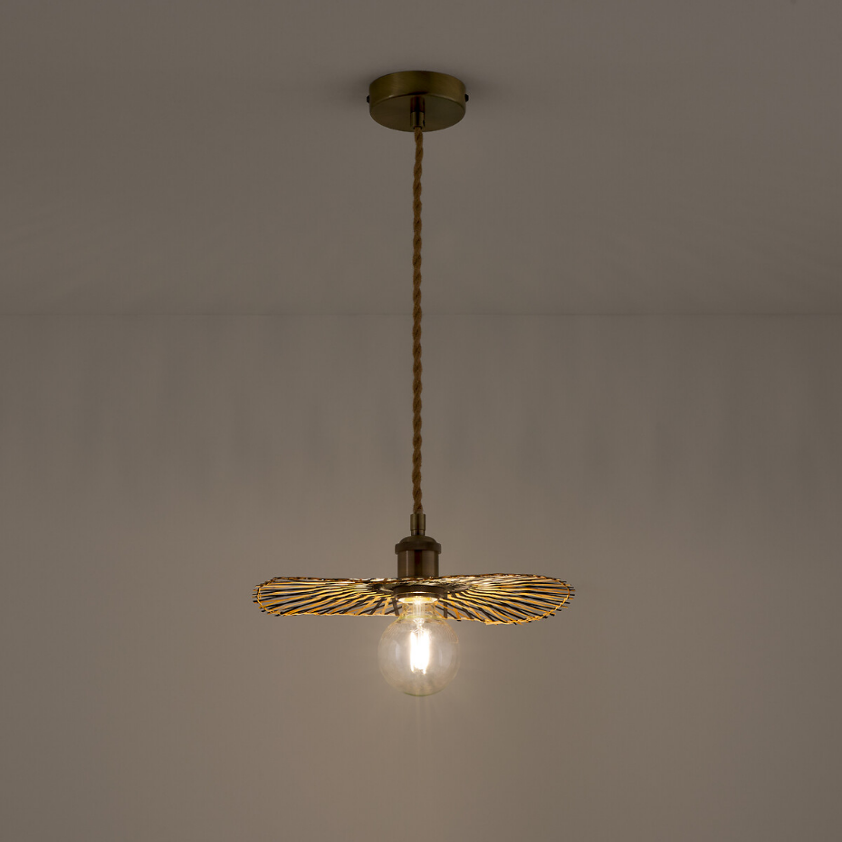 Suspension en bambou aérienne Ø30 cm, Ezia