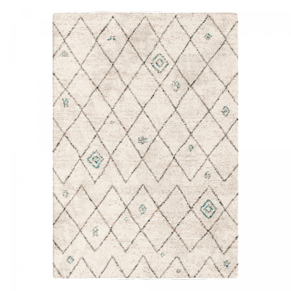 Tapis shaggy tissé motif berbère AMORE 2