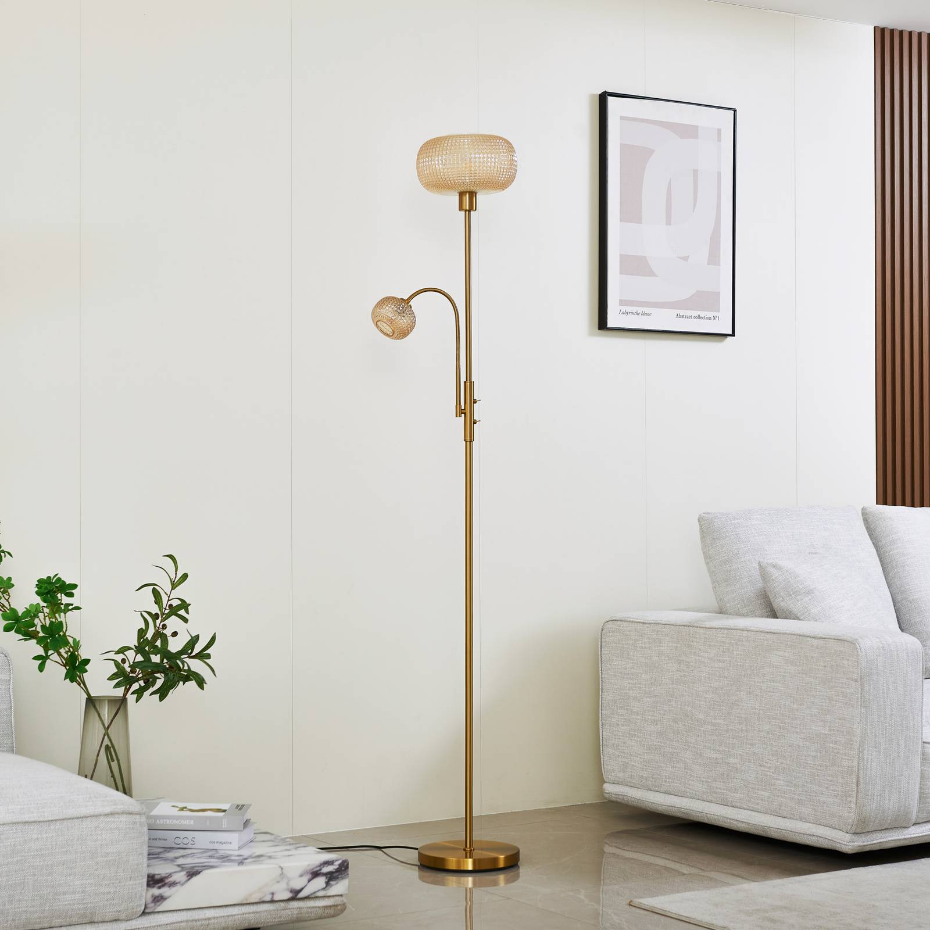 Lampadaire en métal moderne, Aliette