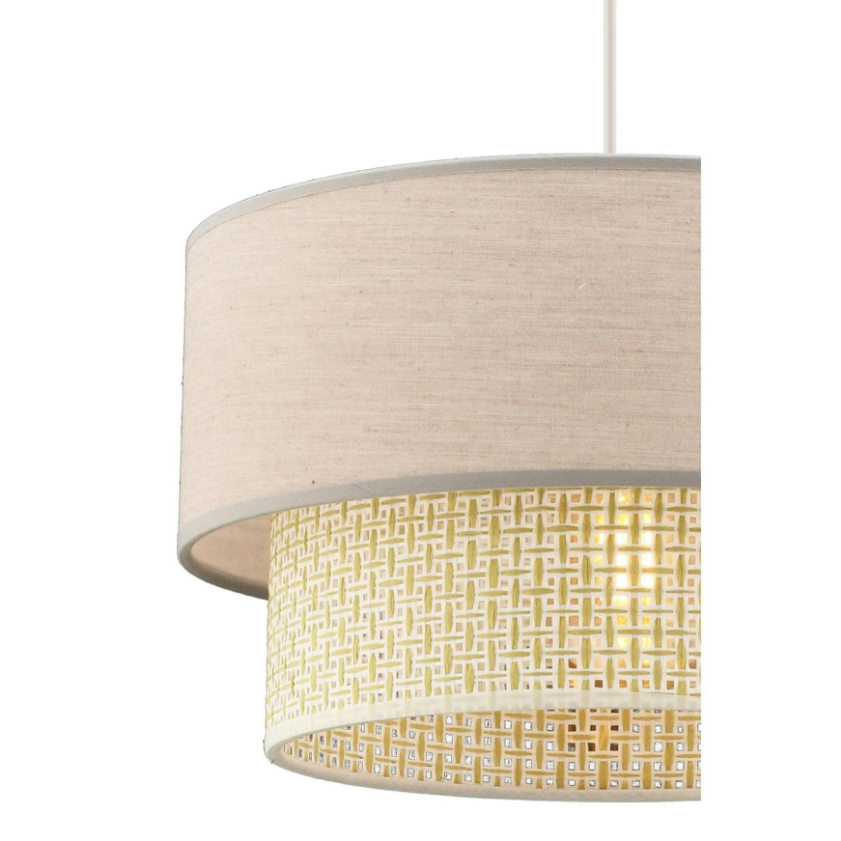 Suspension moderne - abat-jour en tissu ZURICH
