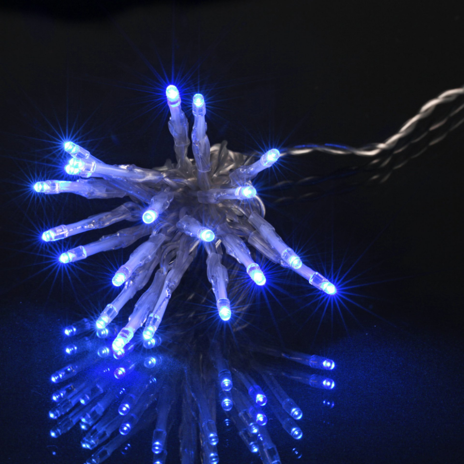 Guirlande Lumineuse LED Clignotante 50 LED Bleues 5 m