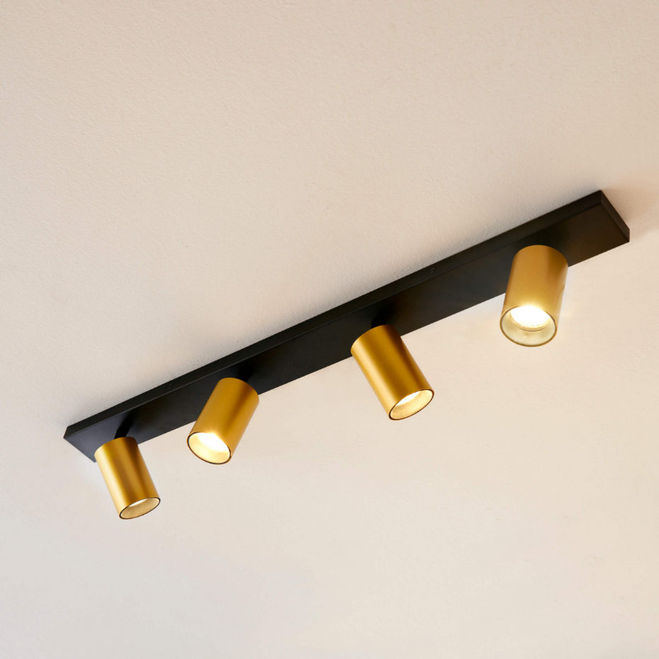 Plafonnier à 4 Spots Orientables - LEWIS