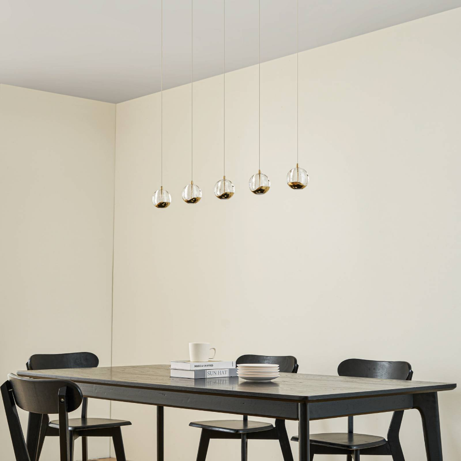 Suspension en verre moderneLED, Hayley