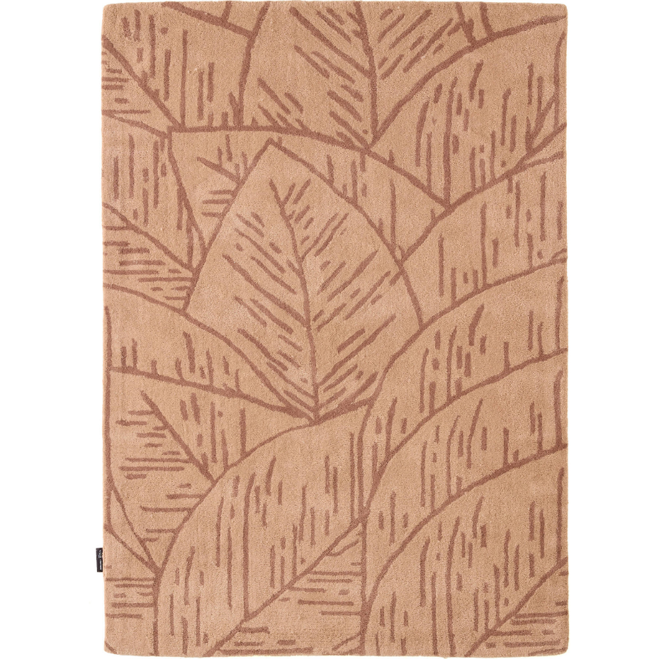 Tapis rectangulaire en laine et coton Cèdre