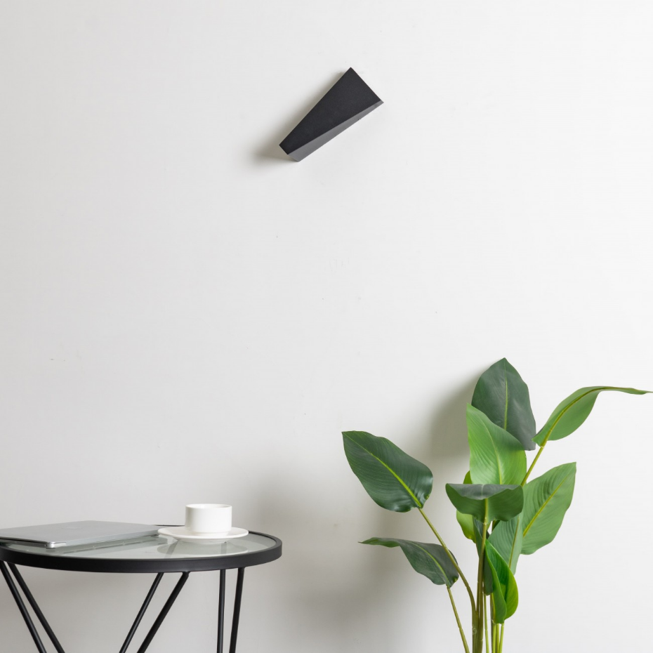 Applique LED noire double flux - HELSINKI