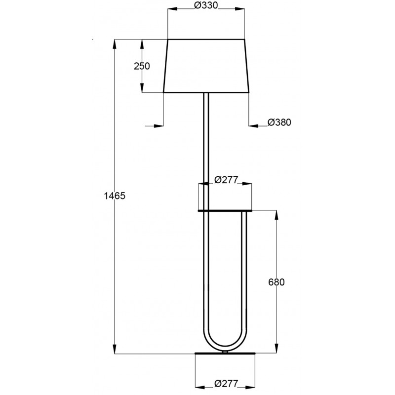 Lampadaire design en métal , DUO