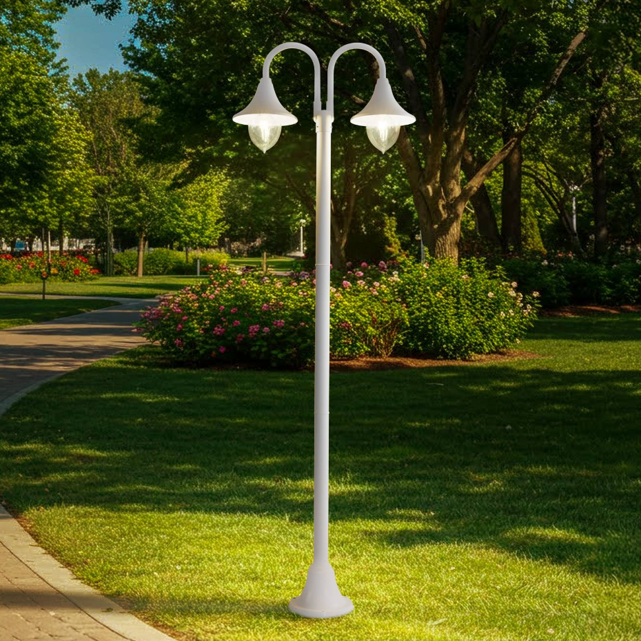 Lampadaire extérieur en aluminium moderne