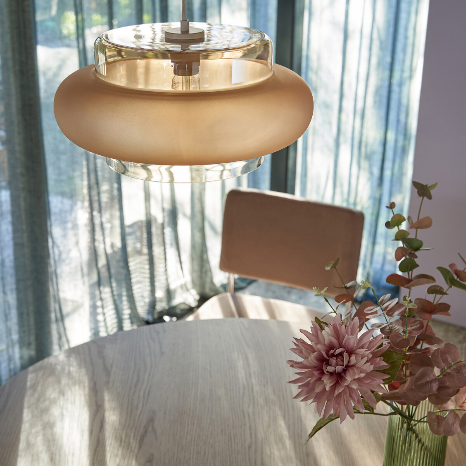 Suspension en verre coloré Ø40 cm, Triana
