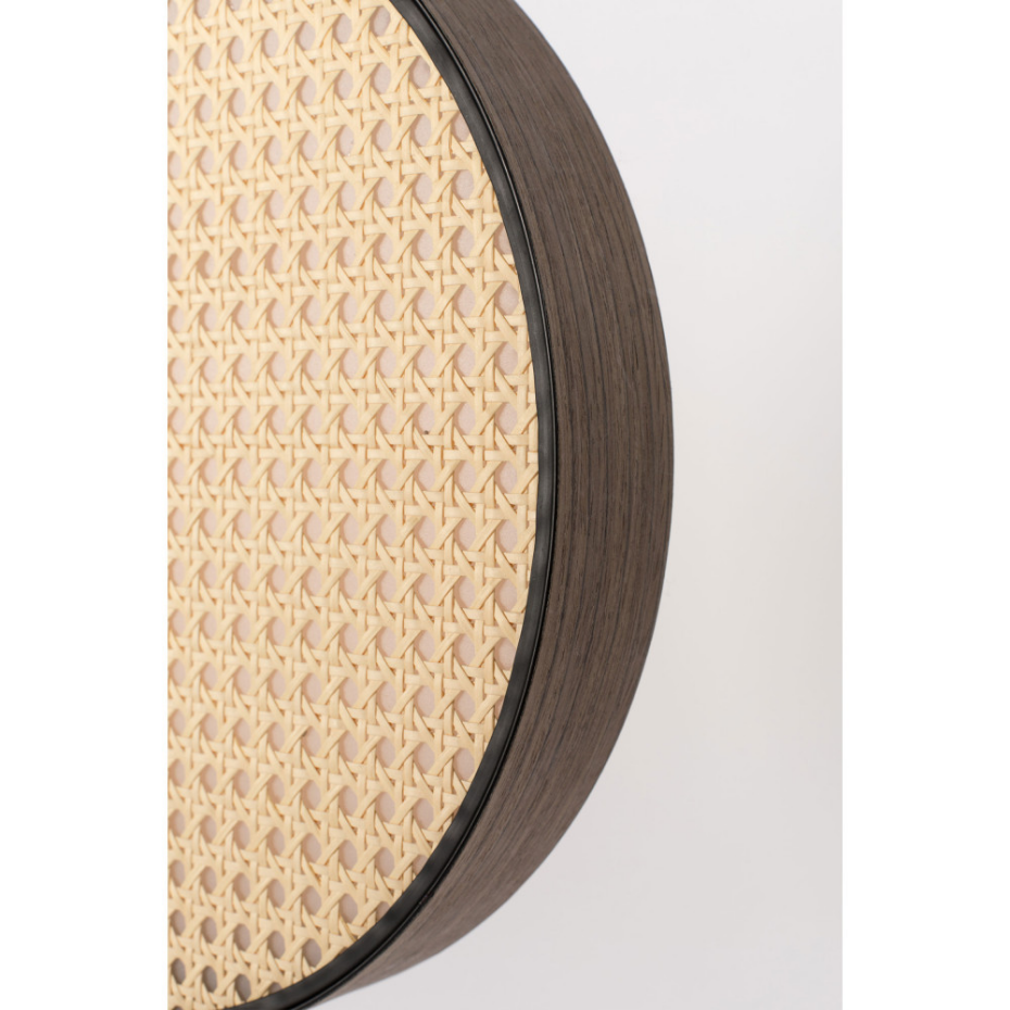 Lampadaire trépied en métal et cannage- SIEN