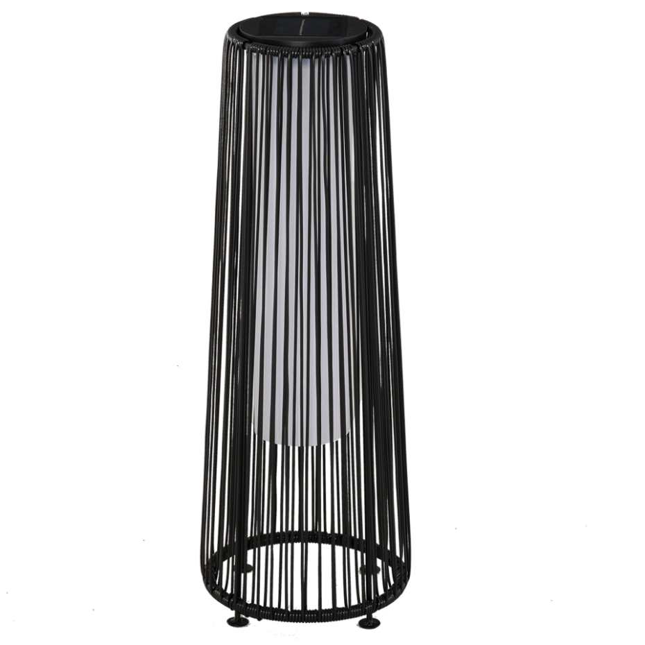 Lampadaire LED de jardin style colonial résine filaire