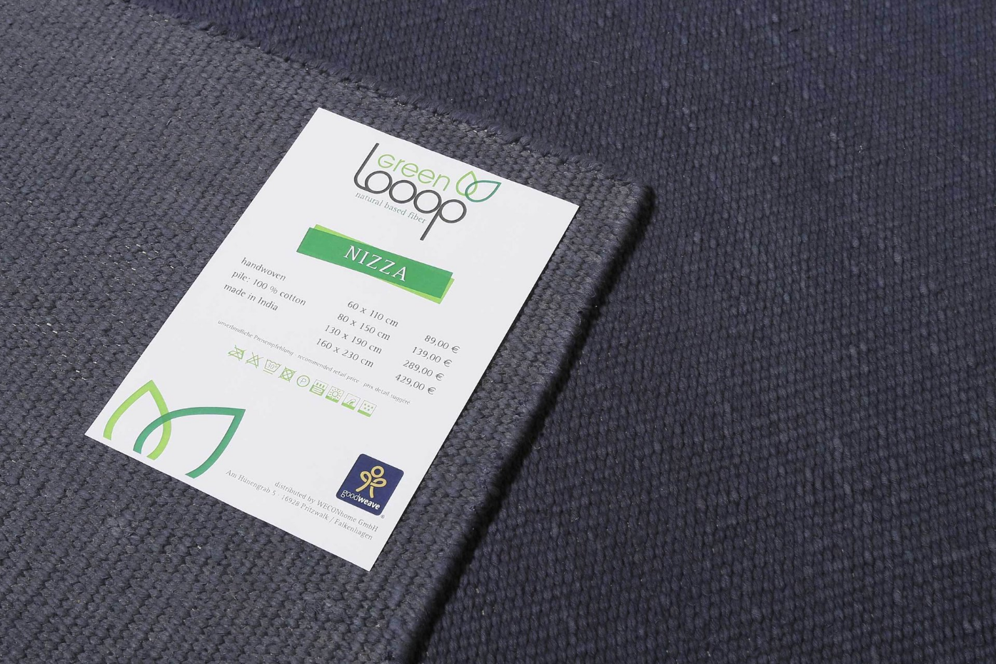 Tapis en coton, tissé main ,  NIZZA