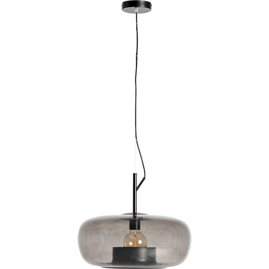 Lustre contemporain en cristal translucide