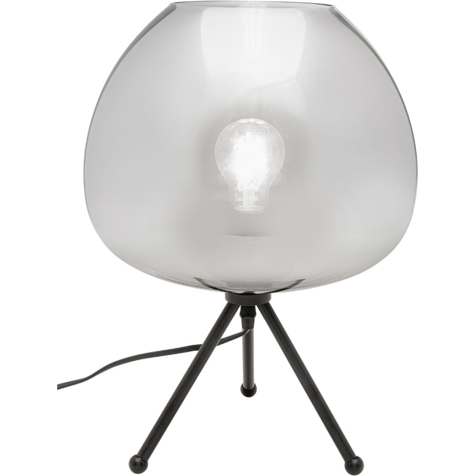 Lampe en verre et acier, SPHERE