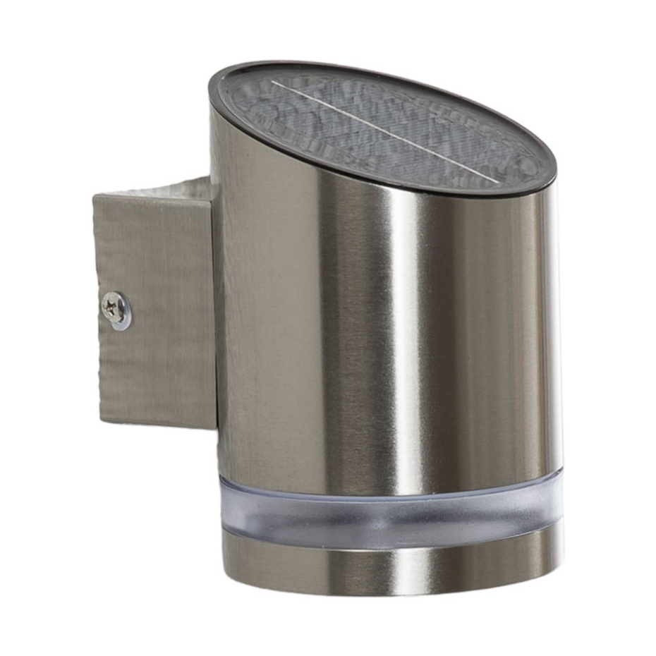 Lampe solaire extérieure en inox moderneLED
