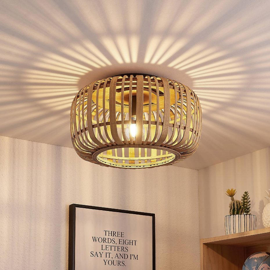 Plafonnier en bois traditionnel, Canyana