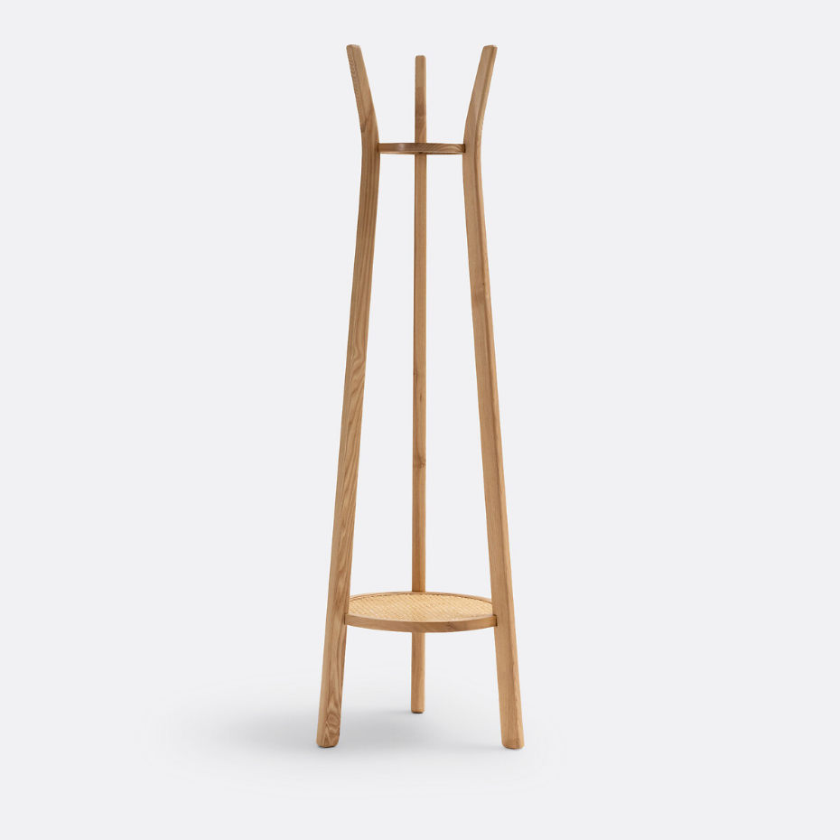 Porte-manteau en frêne, Buisseau