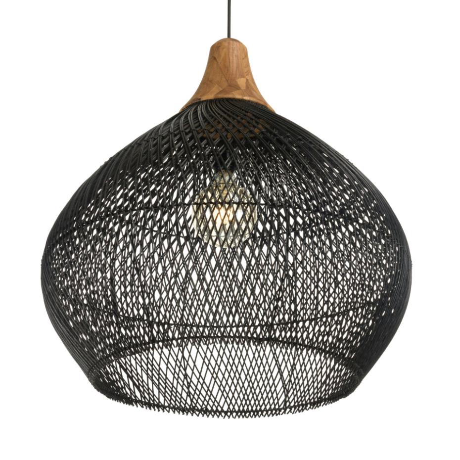 Suspension boule en rotin 68 cm FOLELLI