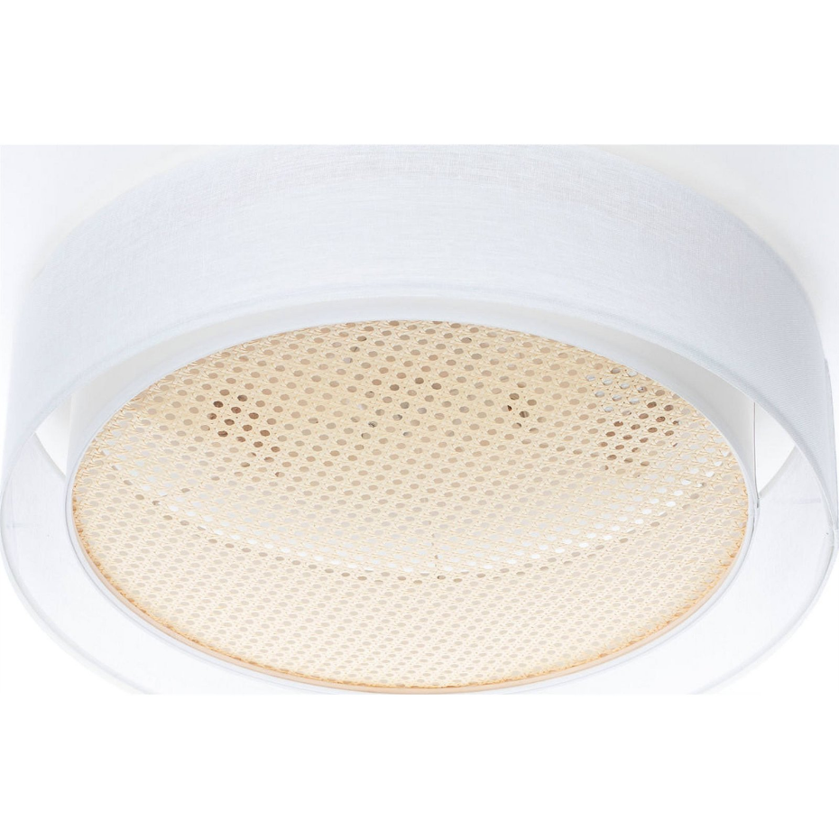 Plafonnier rond en tissu double couche Puro