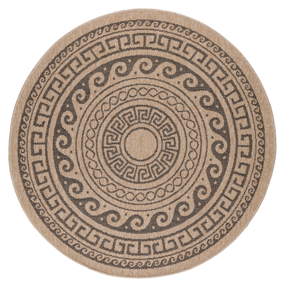 Tapis extérieur rond à motif COMILLA