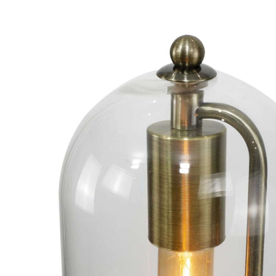 Lampe à poser en verre et métal, SENSIAL
