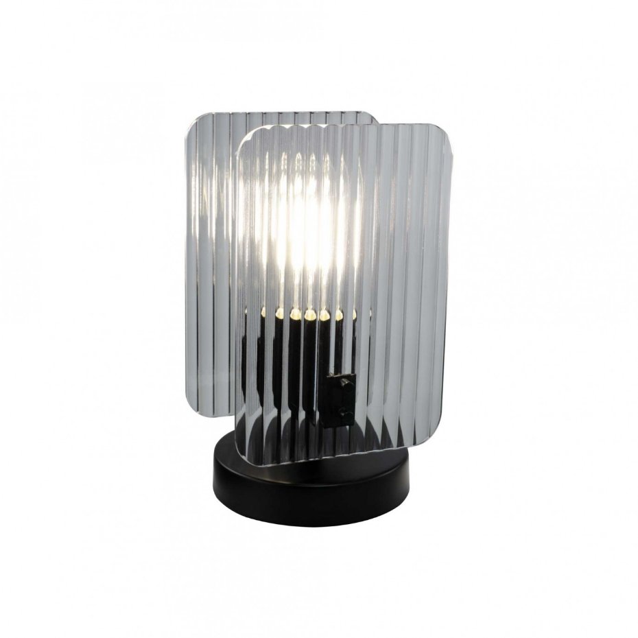 Lampe à poser en verre et métal, BOSCA