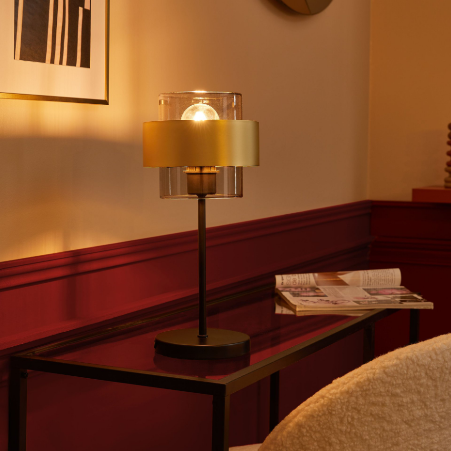 Lampe en cristal et métal, CROON
