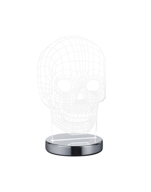 Lampe design en métal , SKULL
