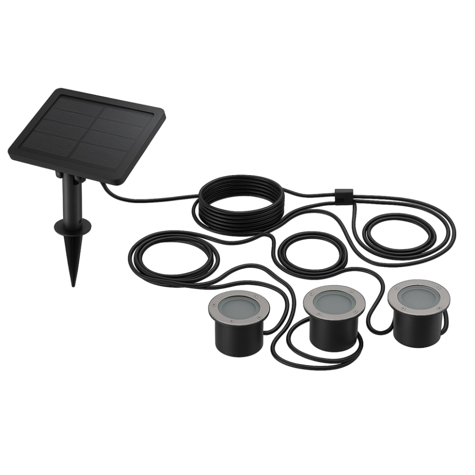 3 Spots Solaires encastrables SOLPOOL 100LM