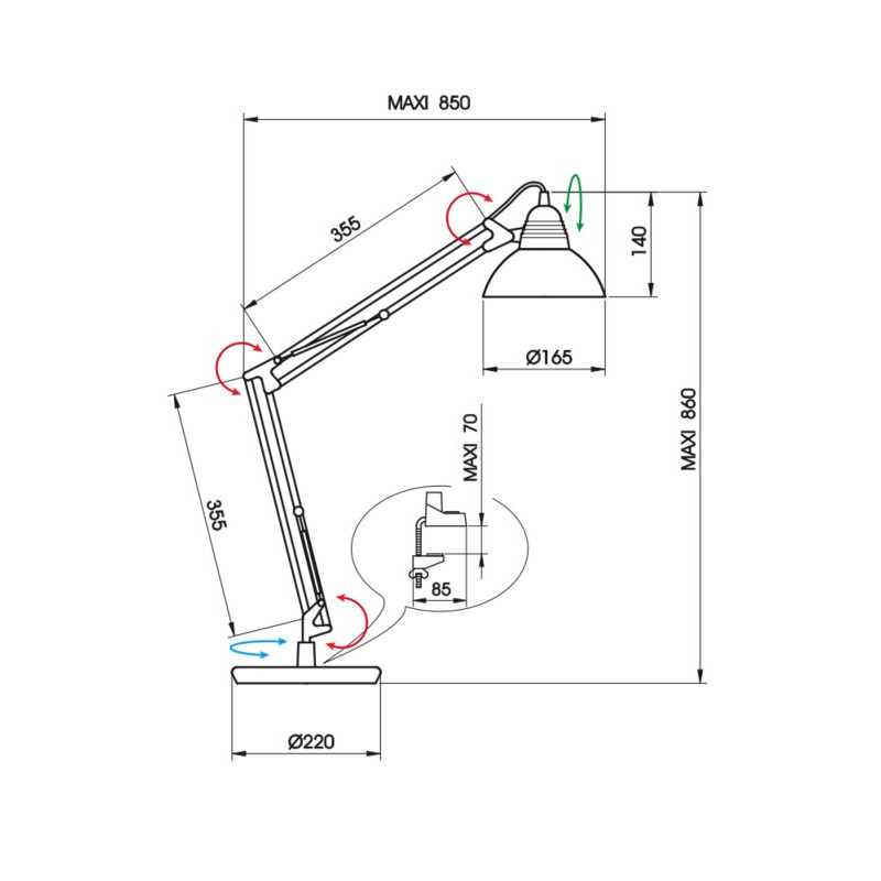 Lampe design en métal , LD95